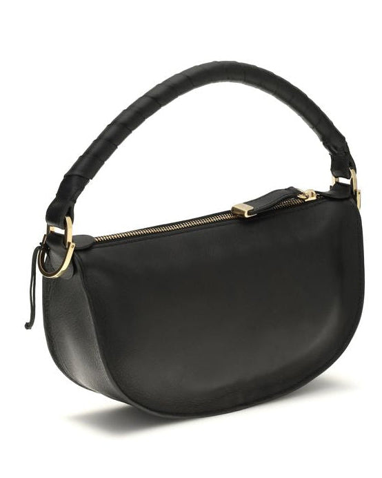 Black Calf Leather Bos Taurus Shoulder Bag