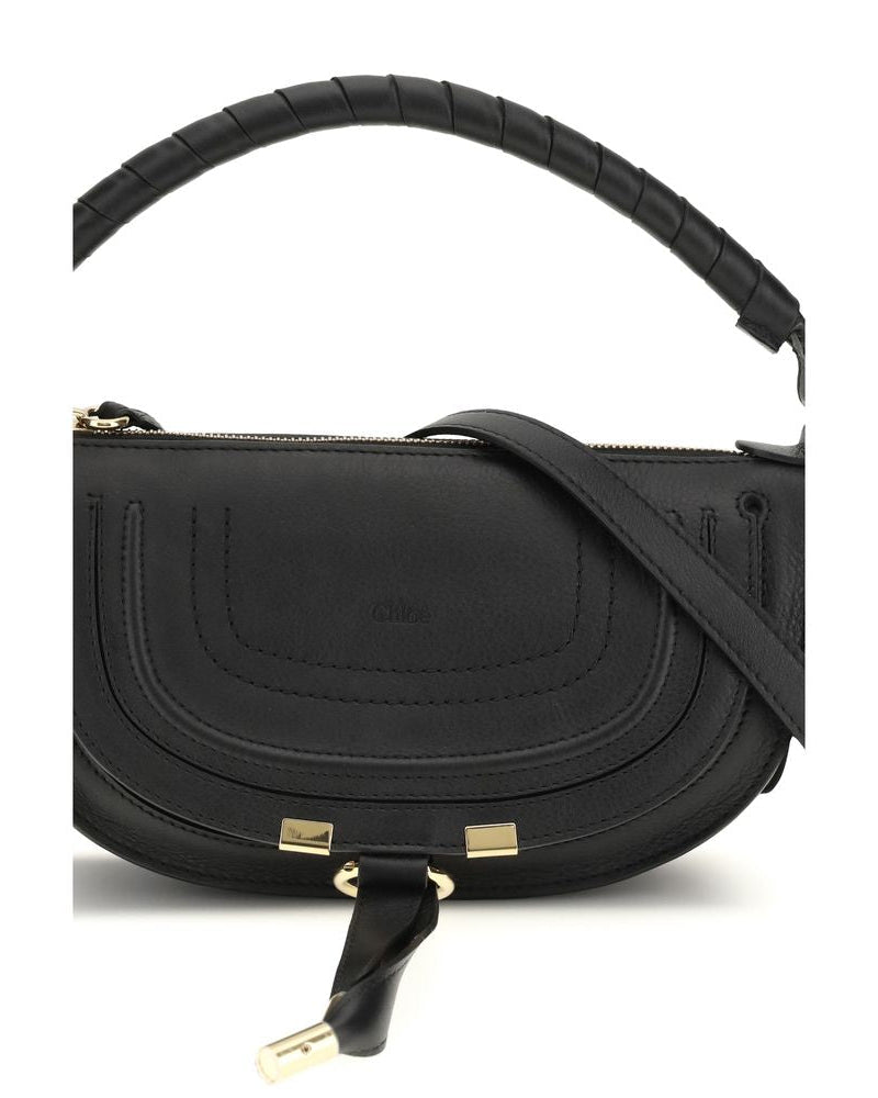 Black Calf Leather Bos Taurus Shoulder Bag