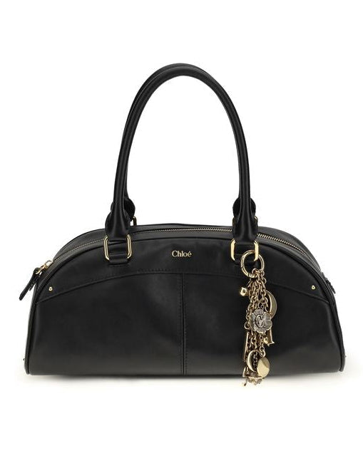Black Calf Leather Bos Taurus Handbag