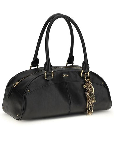 Black Calf Leather Bos Taurus Handbag
