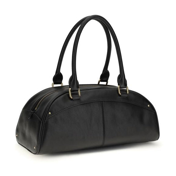 Black Calf Leather Bos Taurus Handbag
