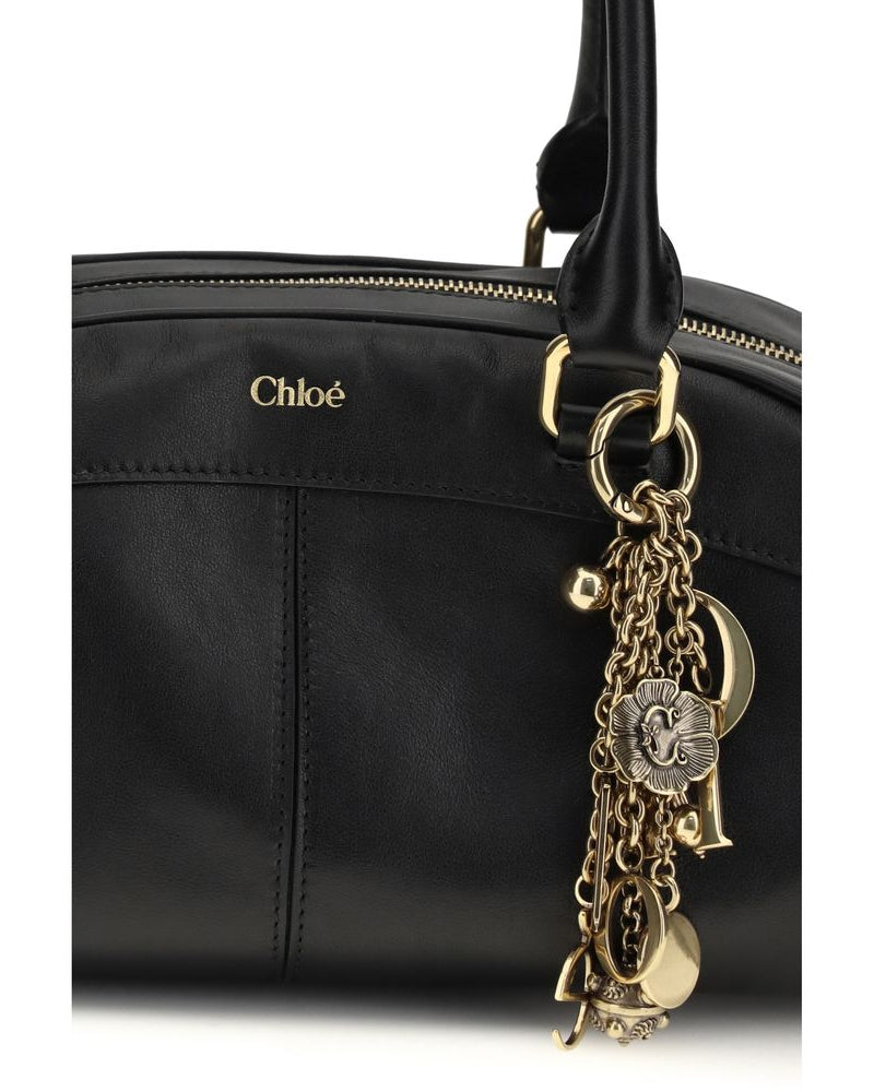 Black Calf Leather Bos Taurus Handbag