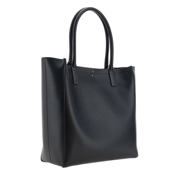 Black Calfskin Tote Bag