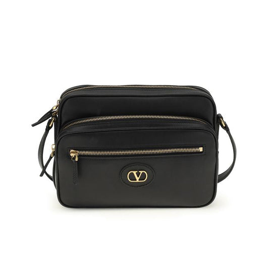 Black Calf Leather Bos Taurus Shoulder Bag