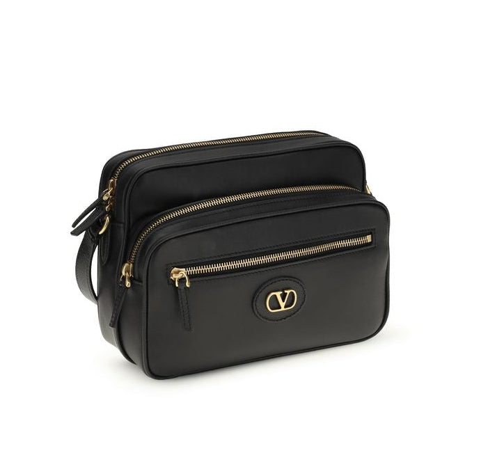 Black Calf Leather Bos Taurus Shoulder Bag