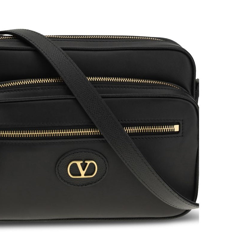 Black Calf Leather Bos Taurus Shoulder Bag