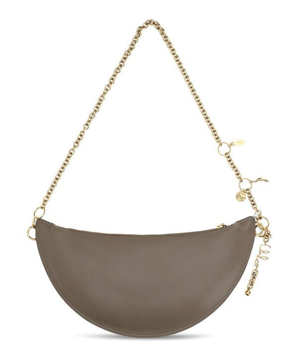 Gray Calf Leather Bos Taurus Shoulder Bag