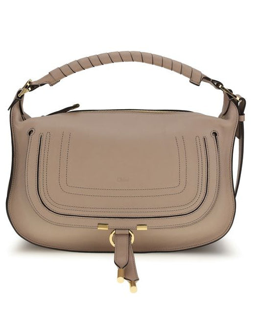 Gray Calf Leather Bos Taurus Shoulder Bag