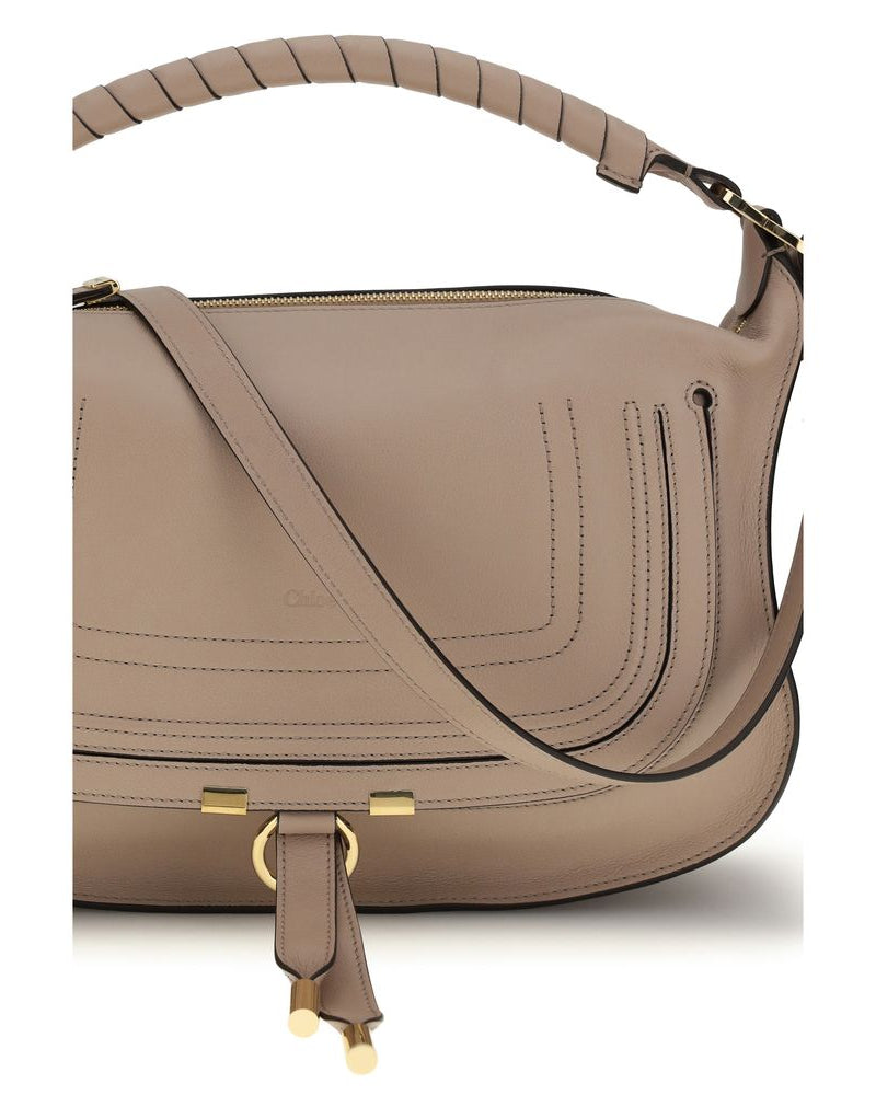 Gray Calf Leather Bos Taurus Shoulder Bag