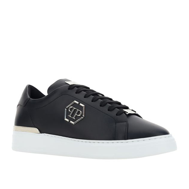 Black Calf Leather Bos Taurus Low Top Sneakers