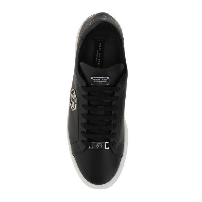 Black Calf Leather Bos Taurus Low Top Sneakers