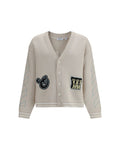 Beige Cotton Cardigan
