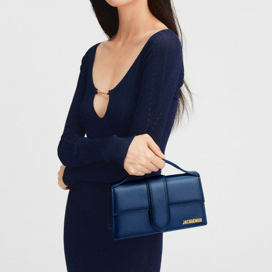 Dark NavyLeather Le Grand Bambino Handbag