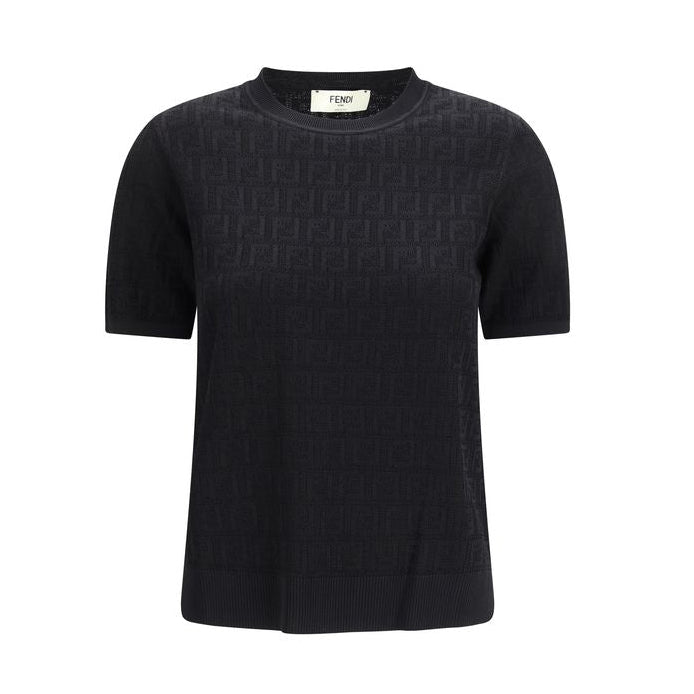 Black Viscose T-Shirt