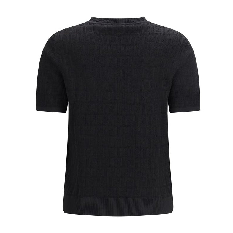 Black Viscose T-Shirt