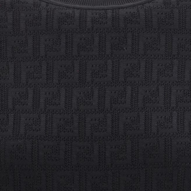 Black Viscose T-Shirt