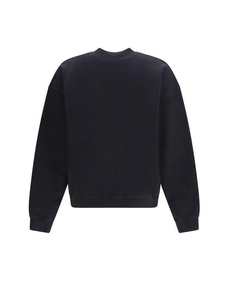 Black Cotton Sweatshirt