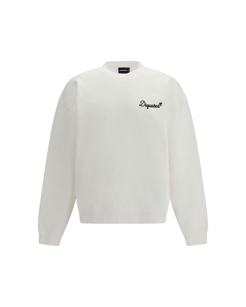 White Cotton Sweatshirt