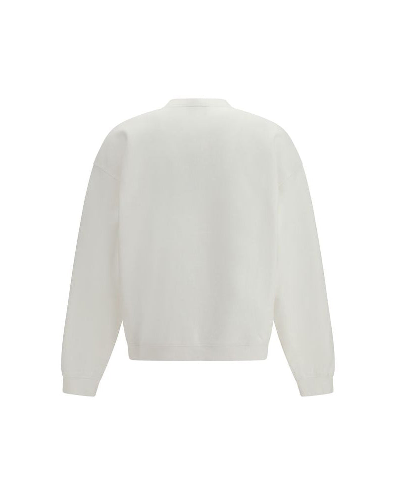 White Cotton Sweatshirt