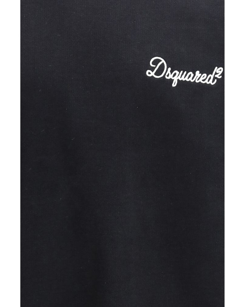 Black Cotton Sweatshirt