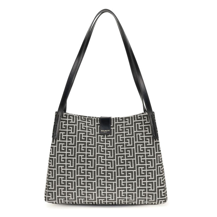 Black Cotton Shoulder Bag