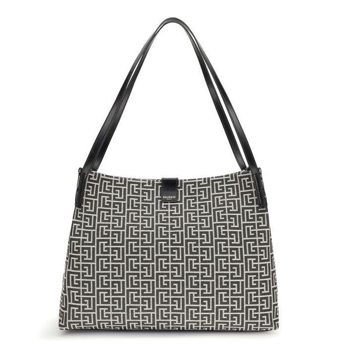 Black Cotton Shoulder Bag