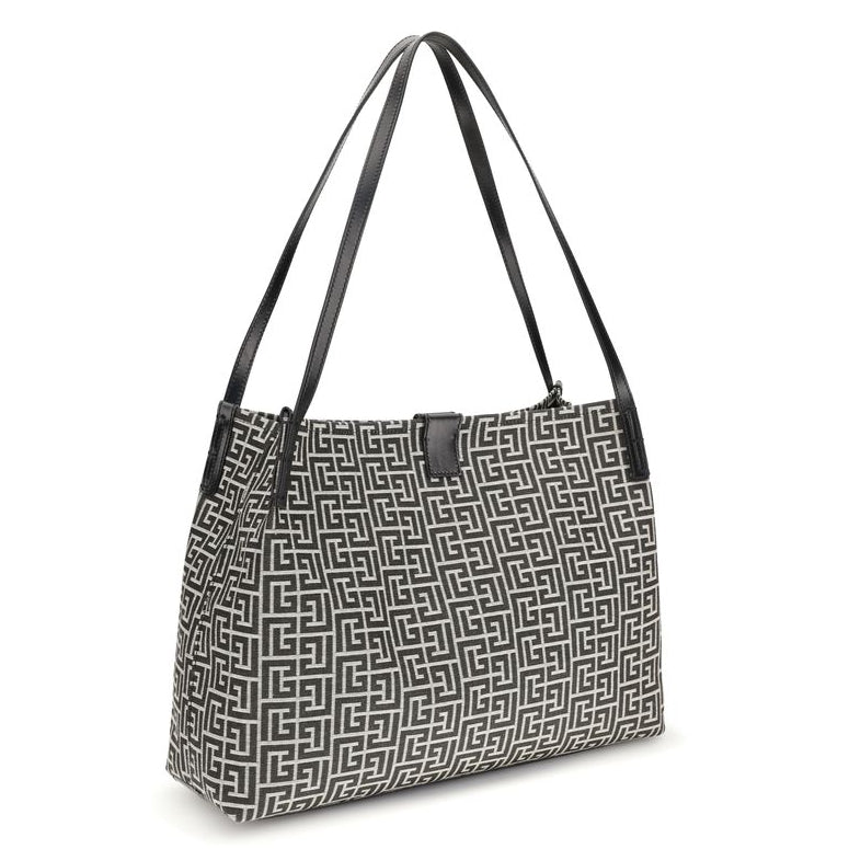 Black Cotton Shoulder Bag