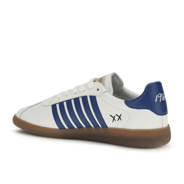 White Calf Leather Bos Taurus Chunky Sneakers