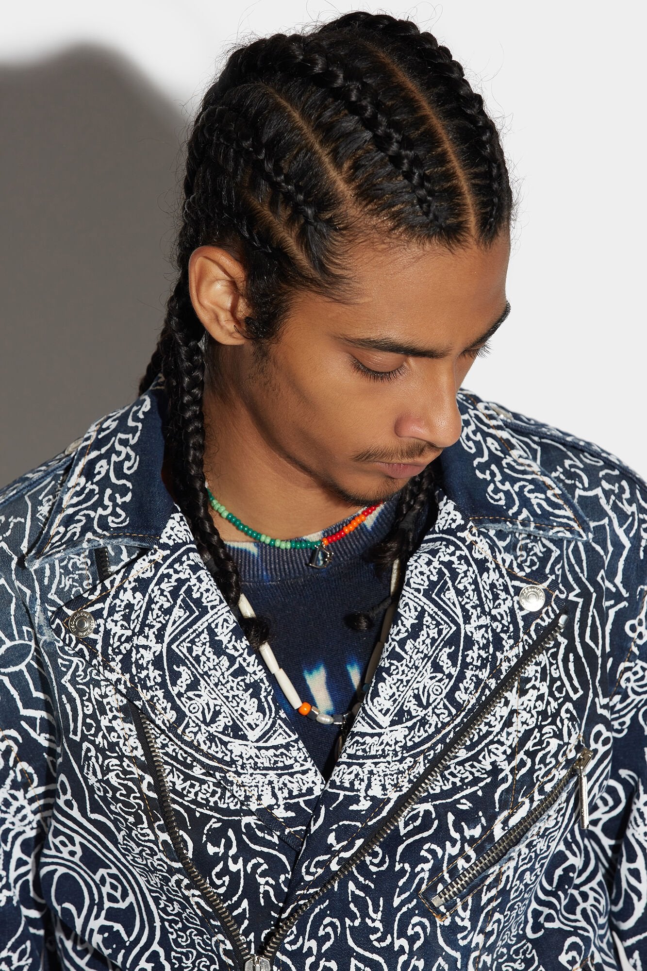 Blue Fibres Biker Jacket