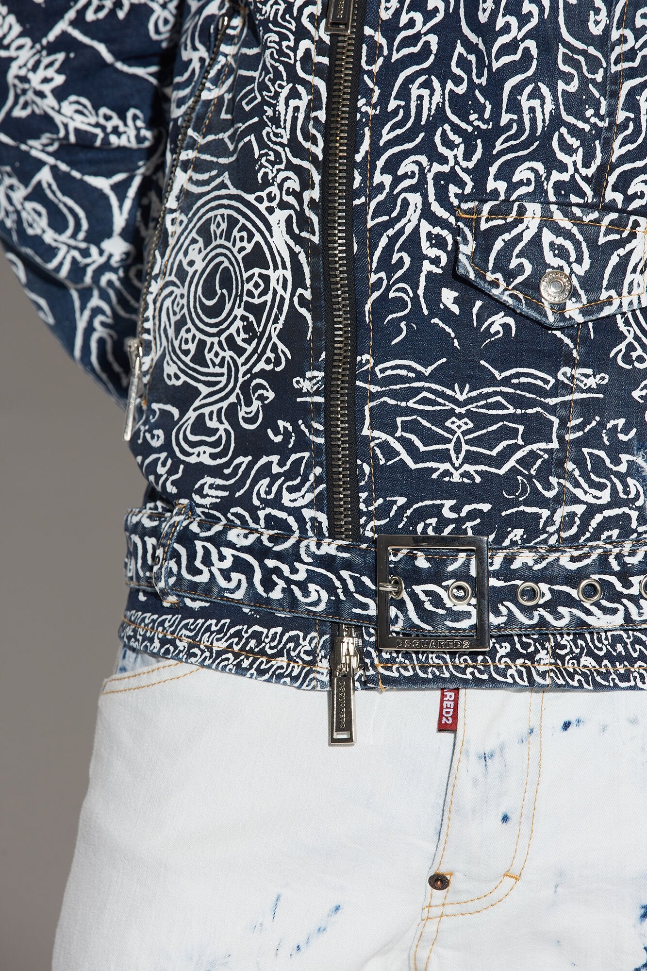 Blue Fibres Biker Jacket