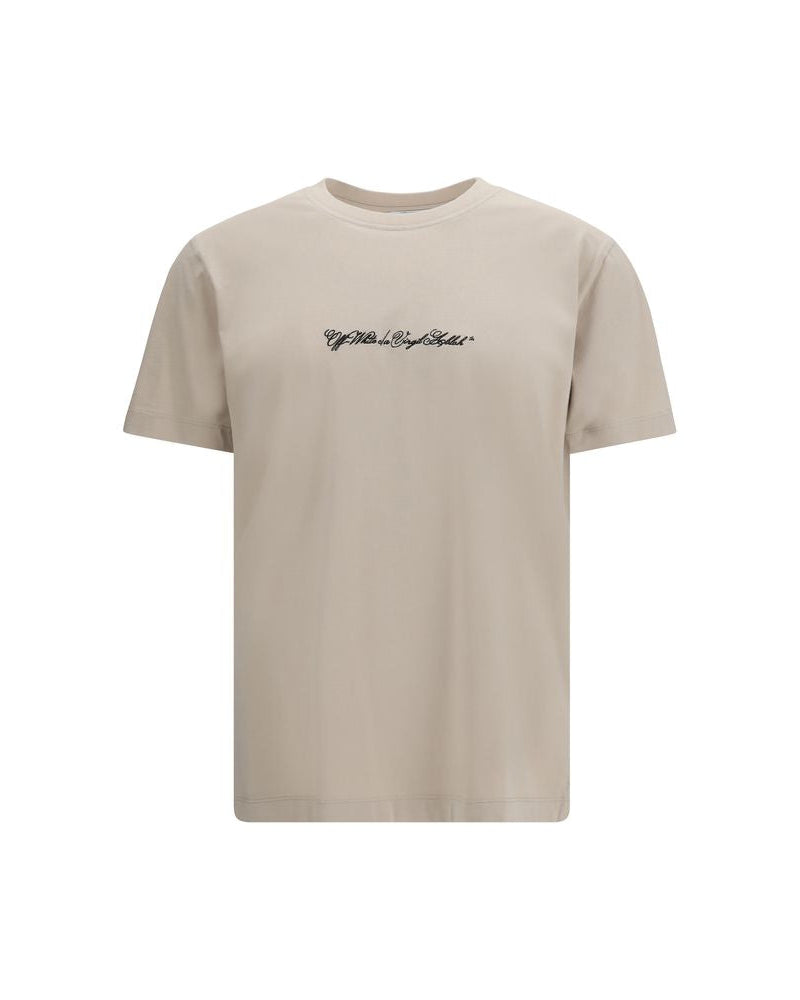 Beige Cotton T-Shirt