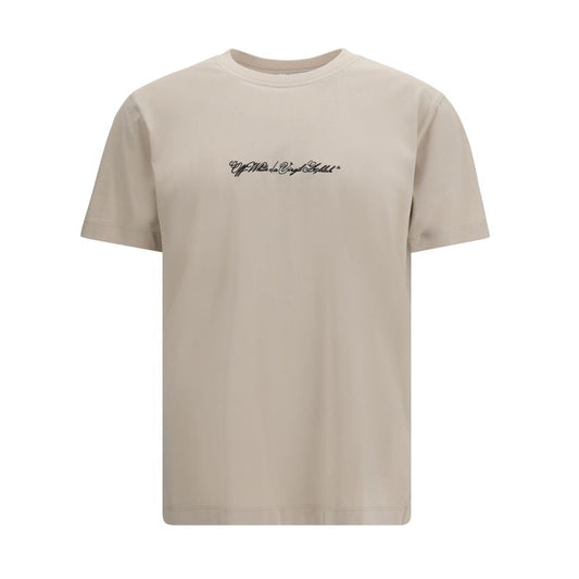 Beige Cotton T-Shirt