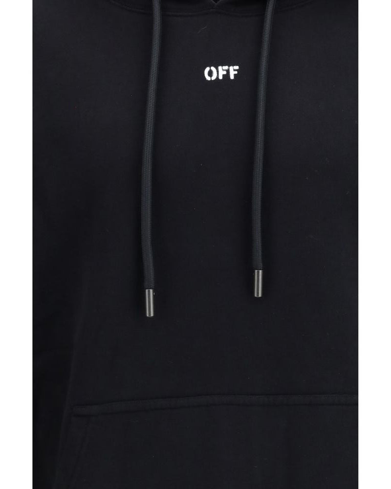 Black Cotton Sweatshirt