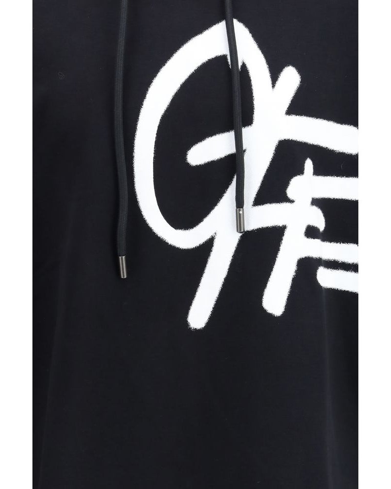 Black Cotton Sweatshirt