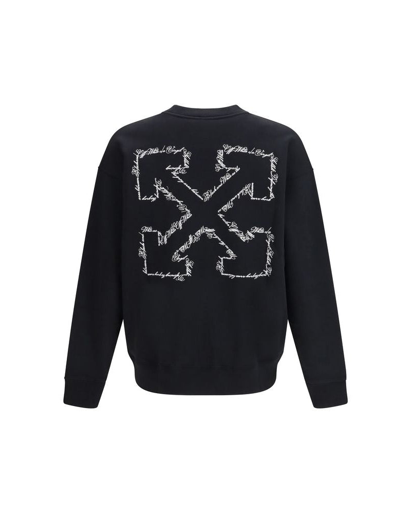 Black Cotton Sweatshirt