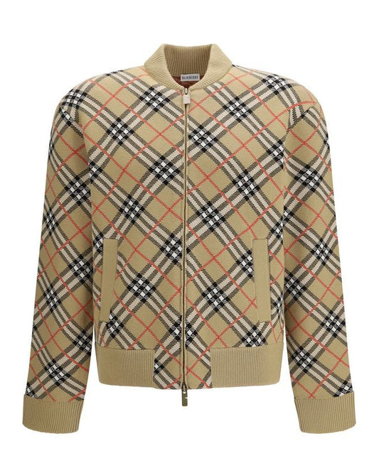 Beige Wool Bomber