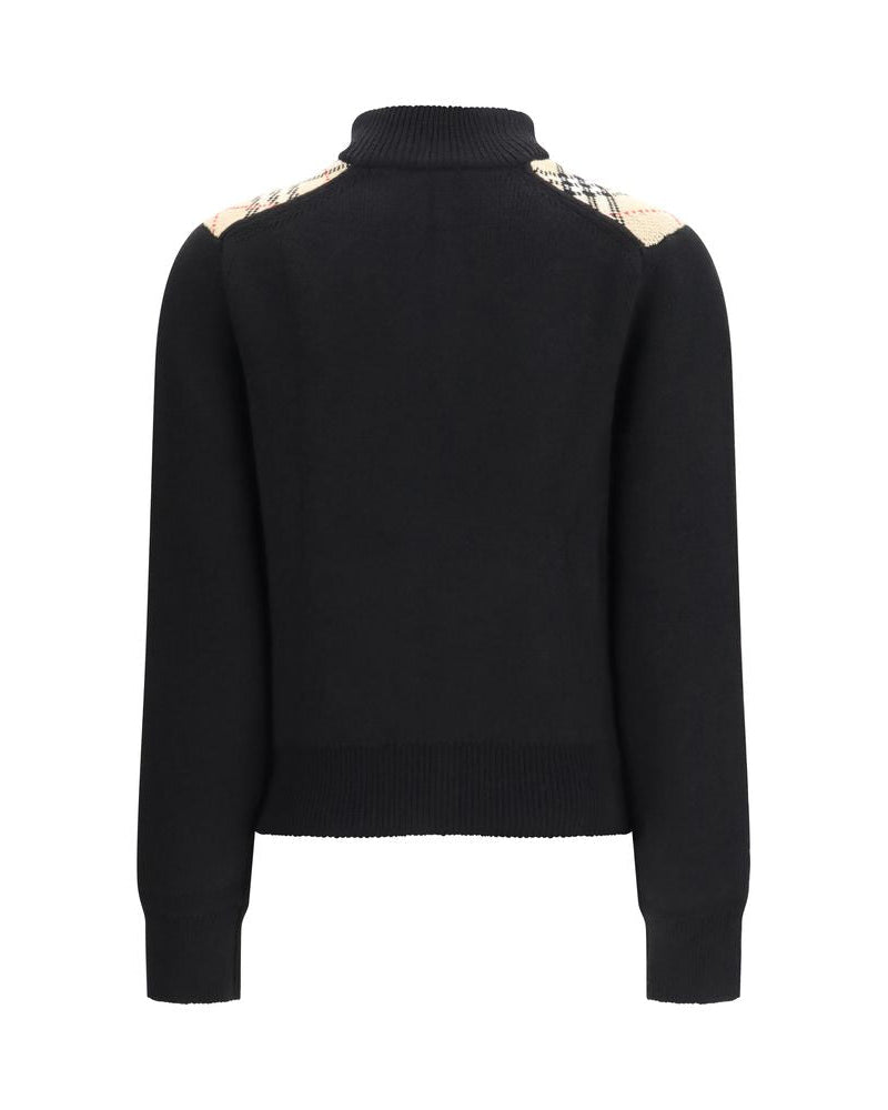 Black Wool Cardigan