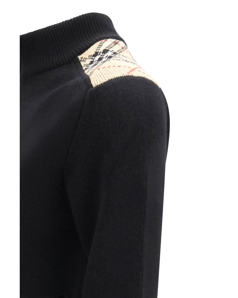Black Wool Cardigan