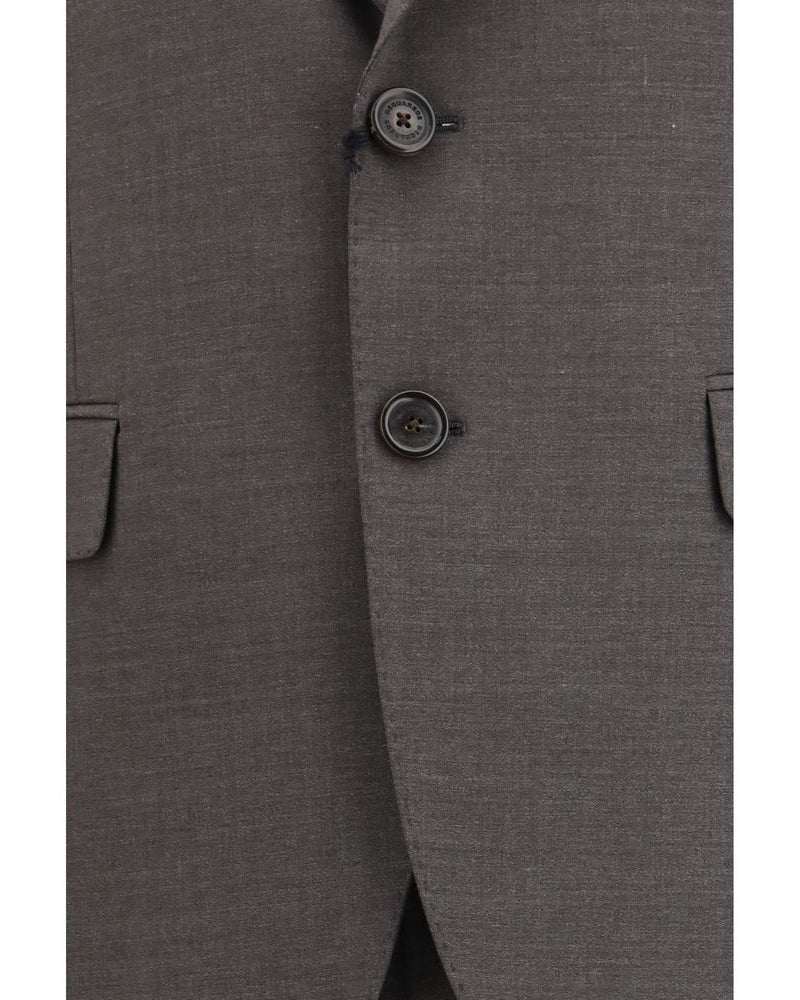 Gray Fleece Wool Two-Piece Suit