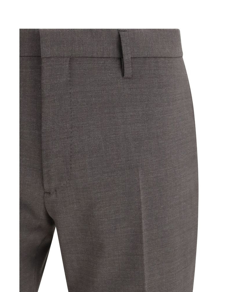 Gray Fleece Wool Two-Piece Suit