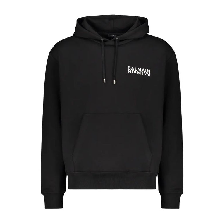 Black Cotton Hoodie