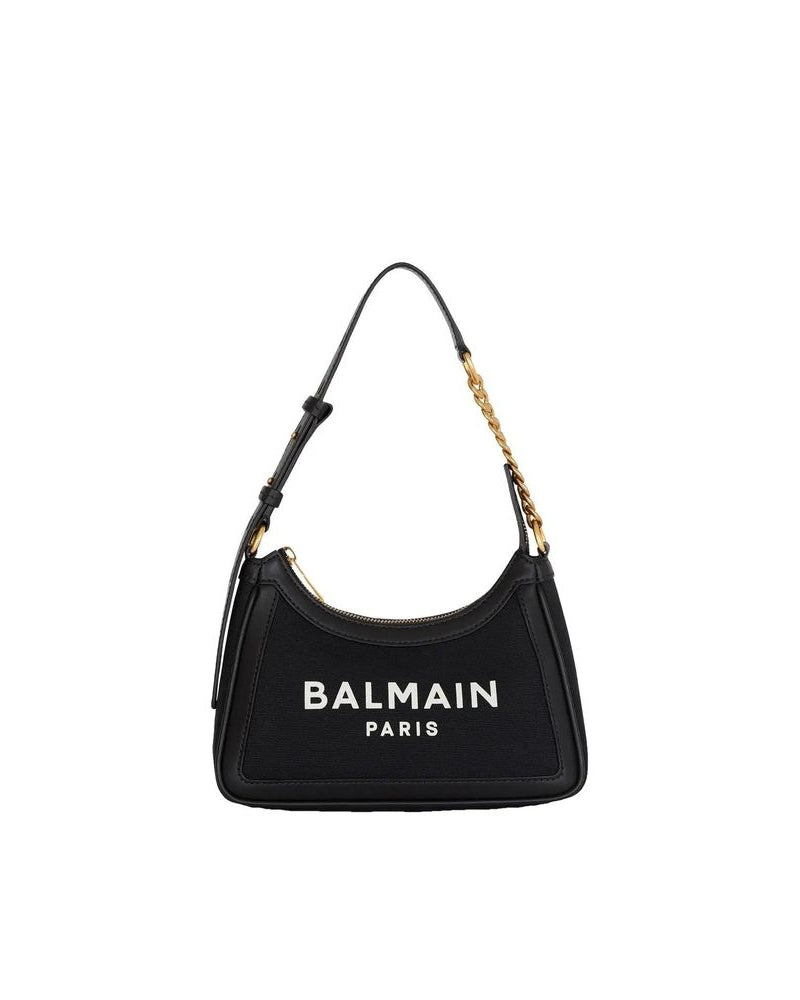 Black Cotton Shoulder Bag