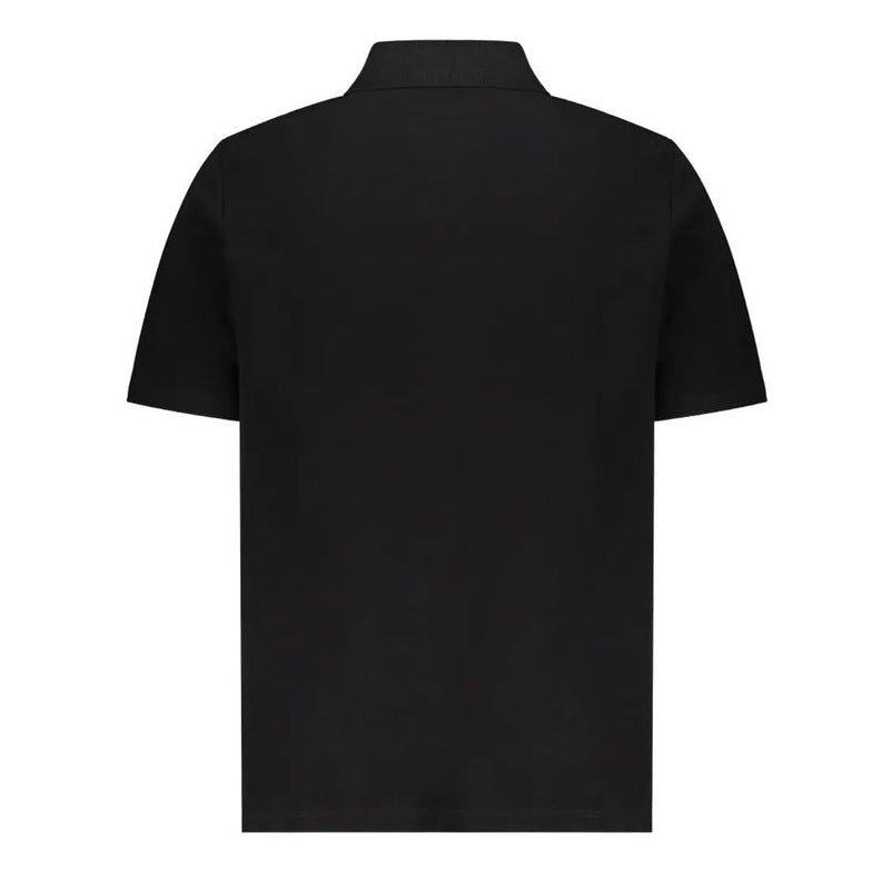 Black Cotton Polo Shirt