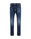 Blue Cotton Jeans Denim