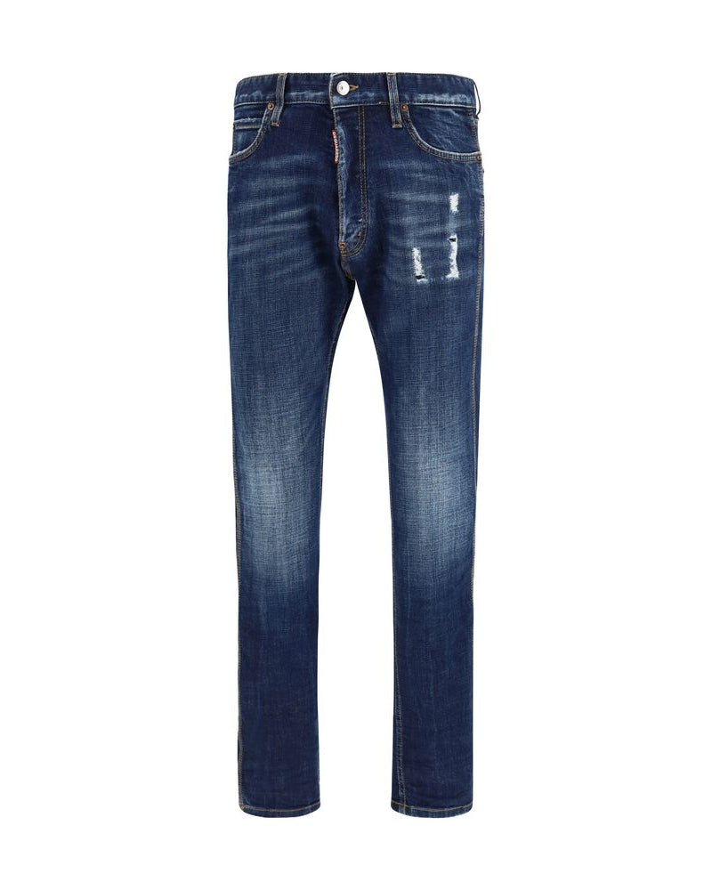 Blue Cotton Jeans Denim