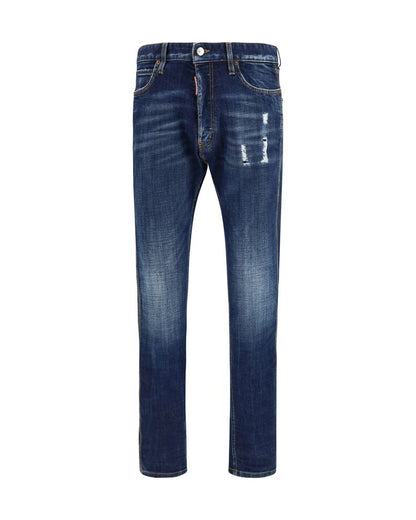 Blue Cotton Jeans Denim