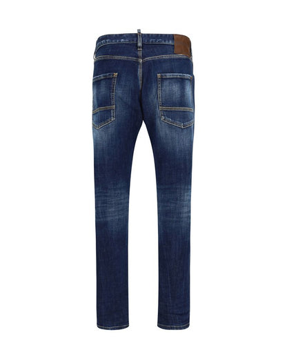 Blue Cotton Jeans Denim