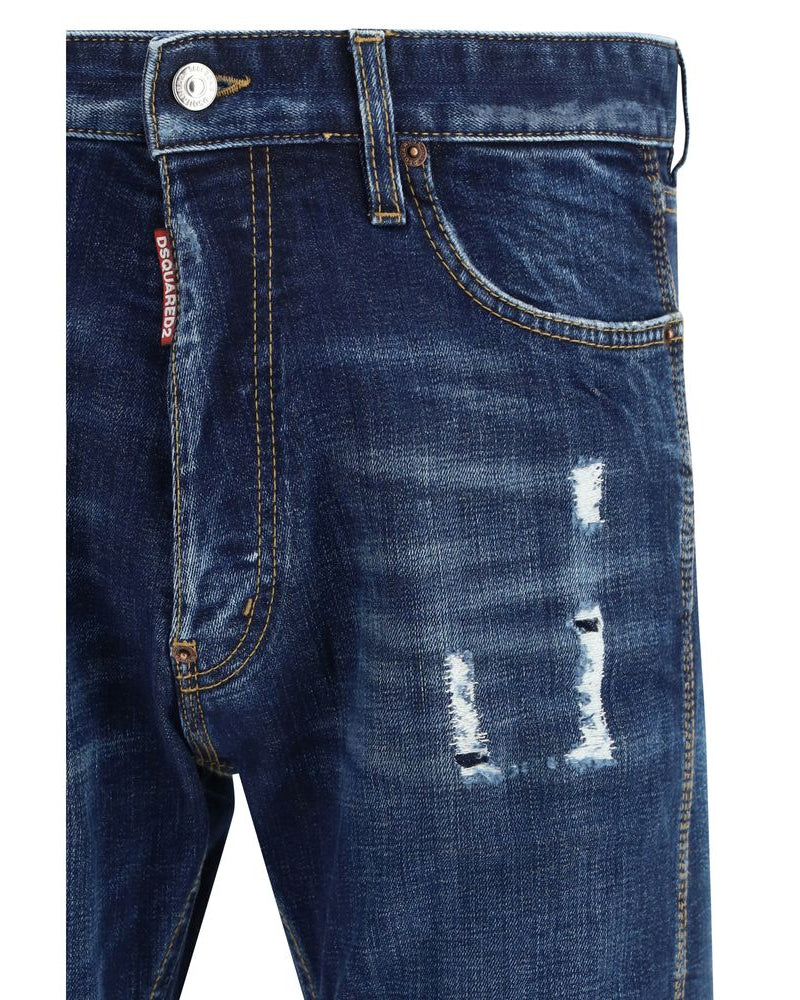 Blue Cotton Jeans Denim