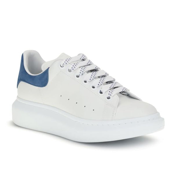 White Calf Leather Bos Taurus Platform Sneakers
