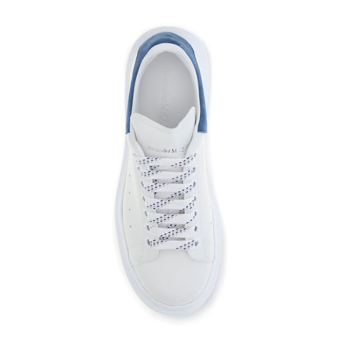 White Calf Leather Bos Taurus Platform Sneakers